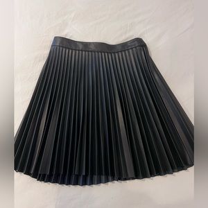 Express faux leather pleated skirt
